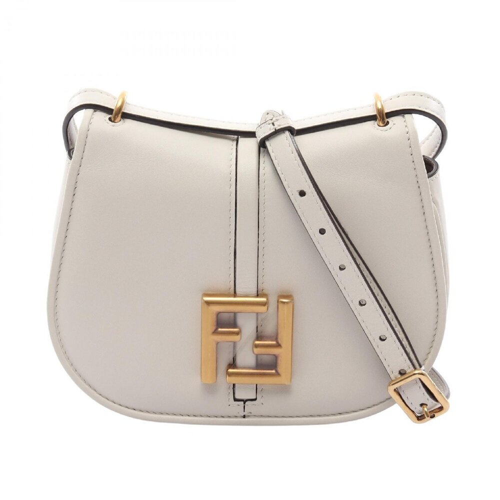 Fendi Calf Camon Bag Leather Shoulder Black